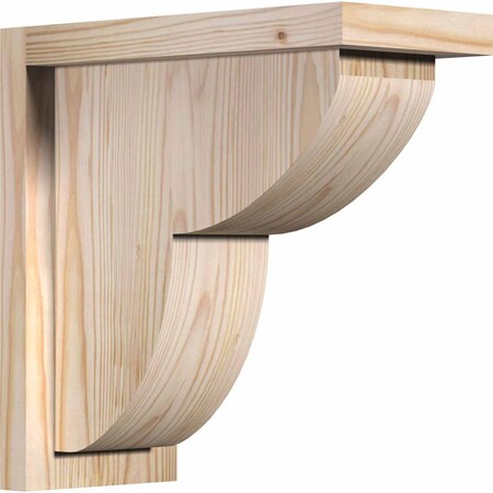 Ekena Millwork Crestline Smooth Corbel w/Backplate, Douglas Fir, 5 1/2"W x 12"D x 12"H COR06X12X12CRE01SDF